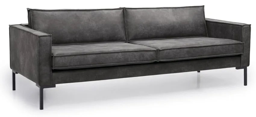 Тъмносив диван от изкуствена кожа 216 cm Rate - Scandic