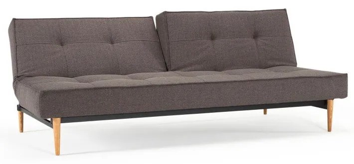 Тъмносив разтегателен диван с дървена основа Flashtex Dark Grey Splitback - Innovation