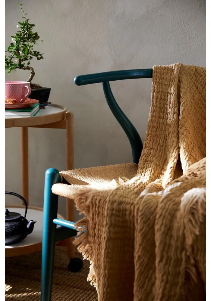 Бежова покривка за двойно легло 240x260 cm Reloved - JUNA