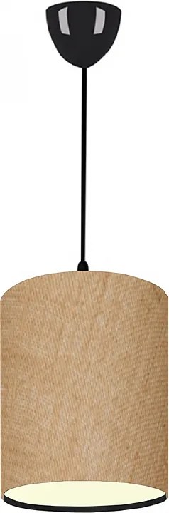 Тъкан таванен светлинник Layla E27 в бежов цвят 19x25x70см.