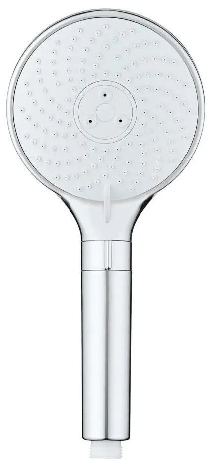 WENKO 26362100 - Слушалка за душ WATERSAVING SYSTEM 12x12 см, лъскав хром/бял