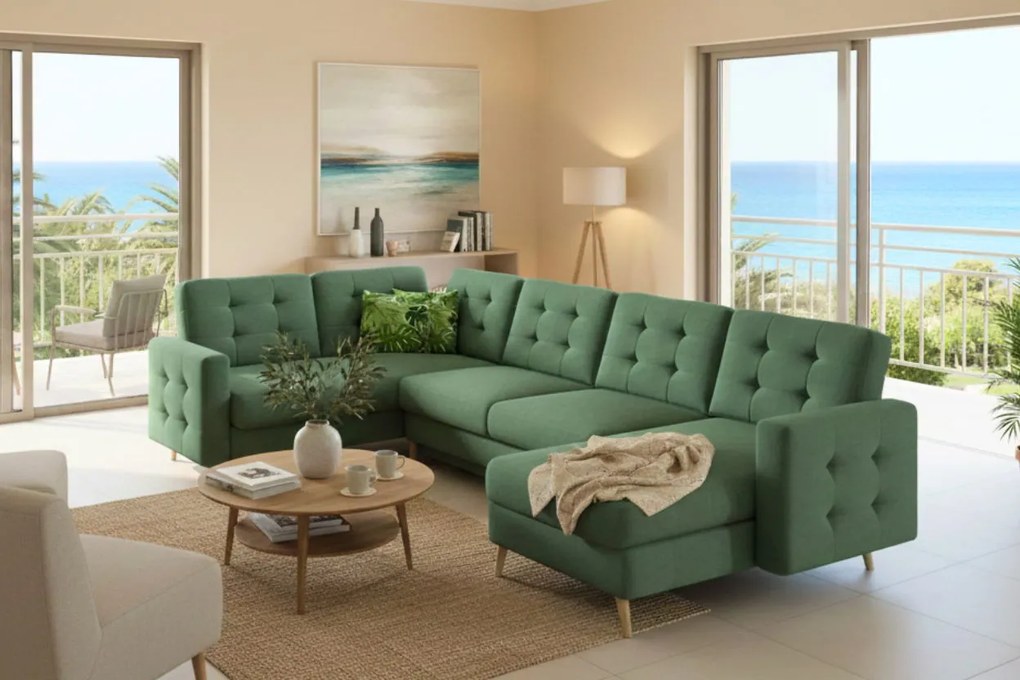 Ъгъл диван Amelion Plus-Pistacchio