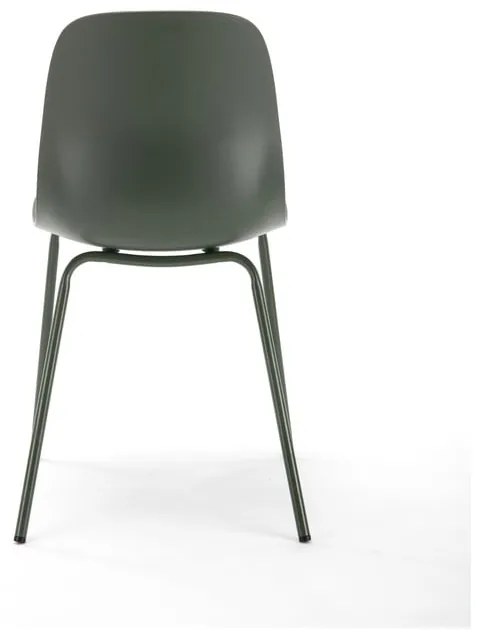 Зелен пластмасов стол за хранене Whitby - Unique Furniture