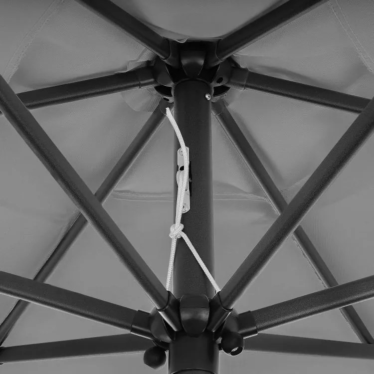 Сгъваем чадър с наклон - 210 см Бежово