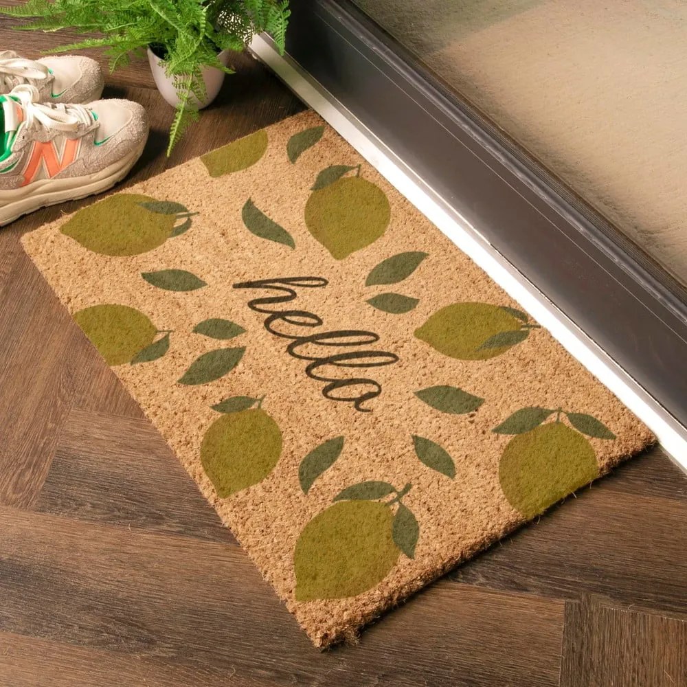 Изтривалка от кокосови влакна 40x60 cm Hello Lemons – Artsy Doormats