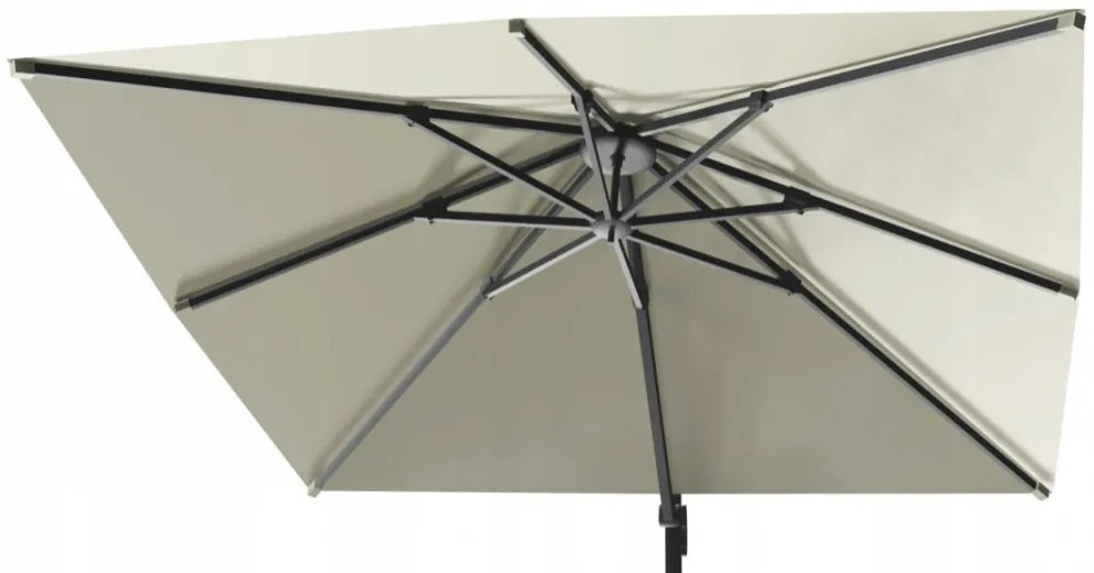 Голям градински чадър в бежово 3 x 4 м