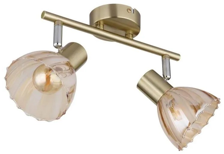 Globo 54315M-2 - Спот ZACHERY 2xE14/40W/230V златист