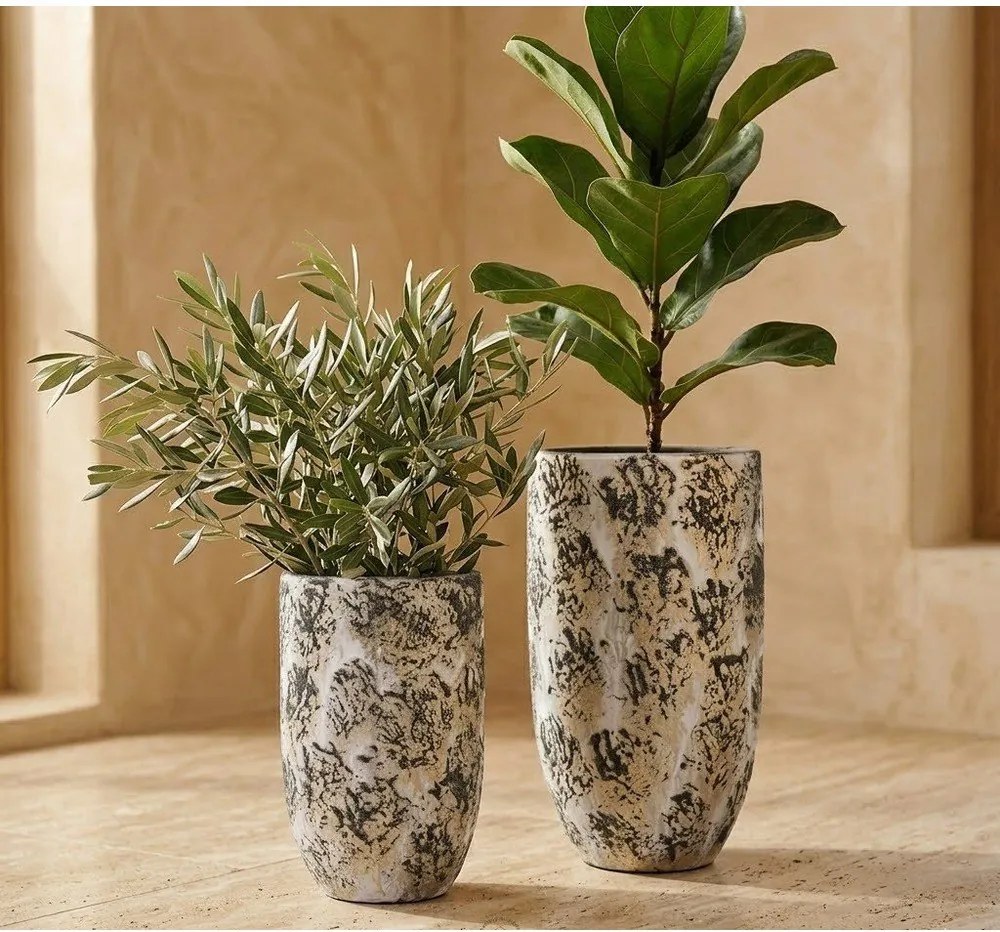 Керамична ръчно изработена саксия за цветя ø 19 cm Barreiro – Ego Dekor