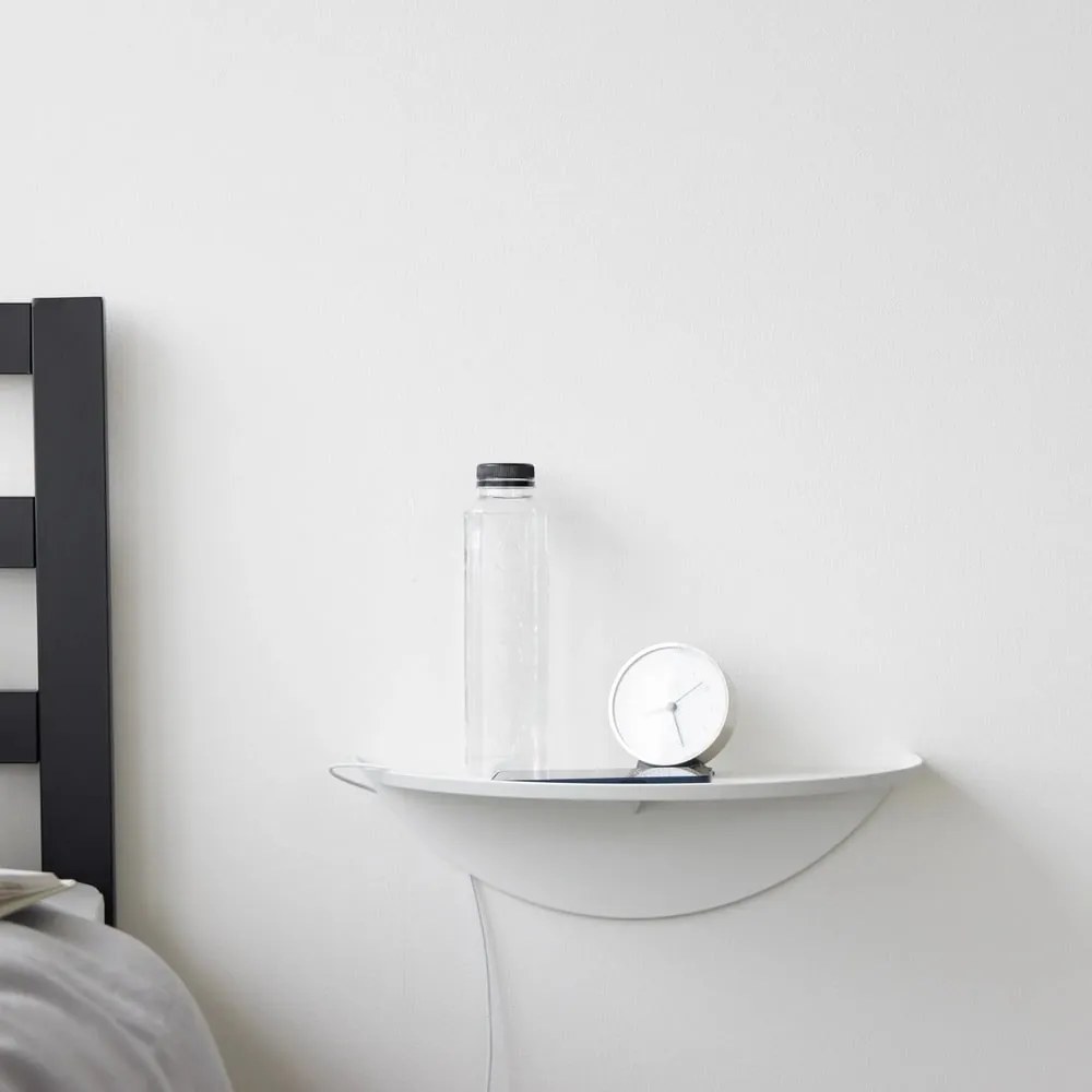 Бял метален стенен рафт 40 cm Tower – YAMAZAKI