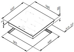 Автономен индукционен плот Pyramis PHI62432FMB