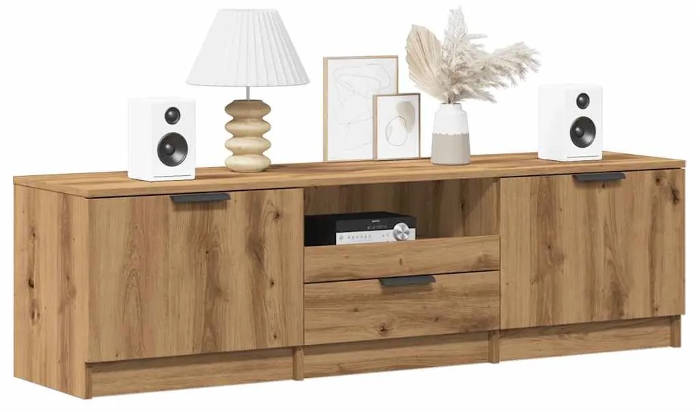 856851 vidaXL ТВ шкаф, занаятчийски дъб, 140x35x40 см, инженерно дърво