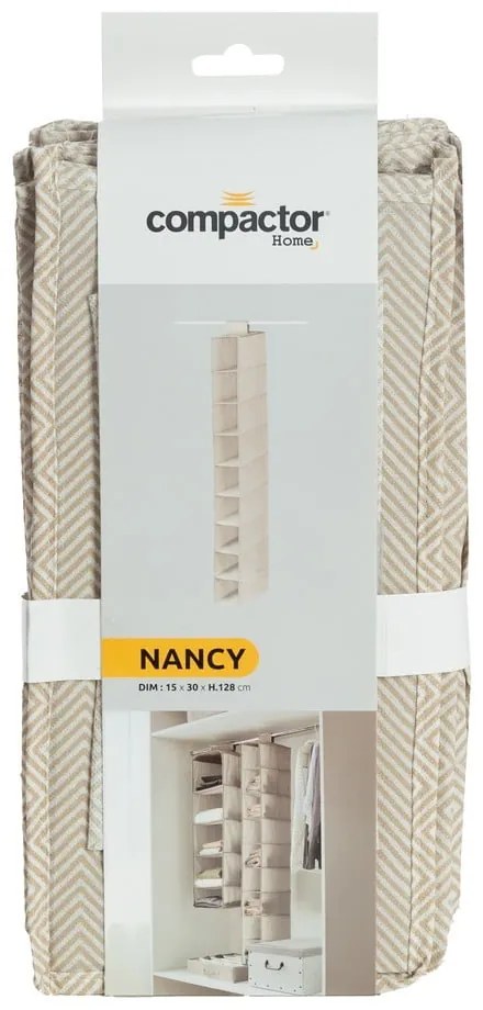 Висящ текстилен органайзер за гардероб Nancy - Compactor