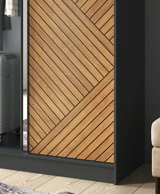 Плъзгащ се гардероб Phylo II с Огледало