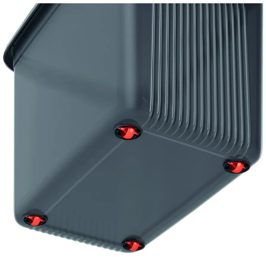 Сива пластмасова кутия за съхранение с капак 59x39x45 cm K Latch Box – KIS