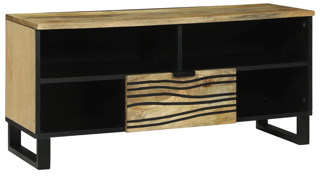 Sonata H ТВ шкаф 100x33.5x46 см от масивно мангово дърво