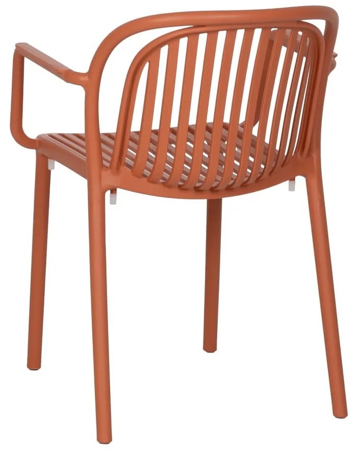 Теракотен пластмасов трапезен стол Alia – Ixia