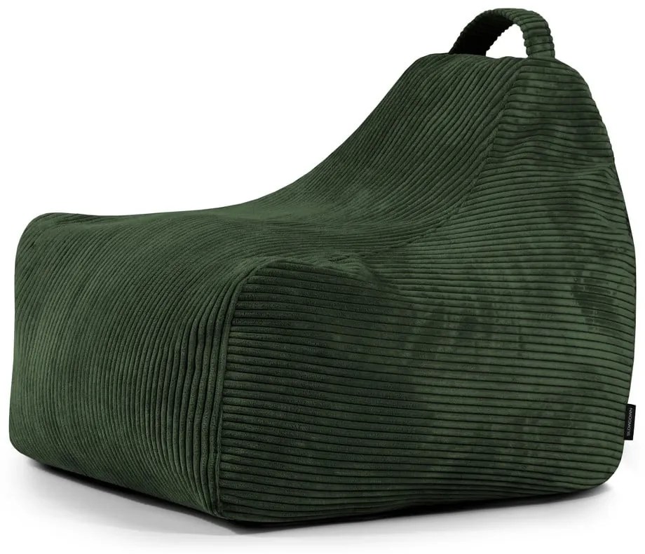 Зелен детски пуф от рипсено кадифе Game Amuse – SLOWDOWN