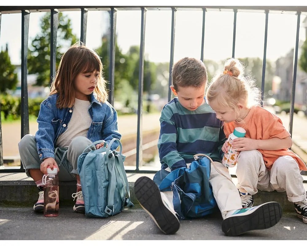 Детска кутия за храна с бутилка Flowers & butterflies – Mepal