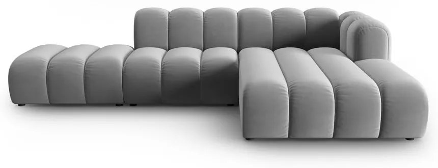 Светлосив ъглов диван (десен ъгъл) Lupine – Micadoni Home