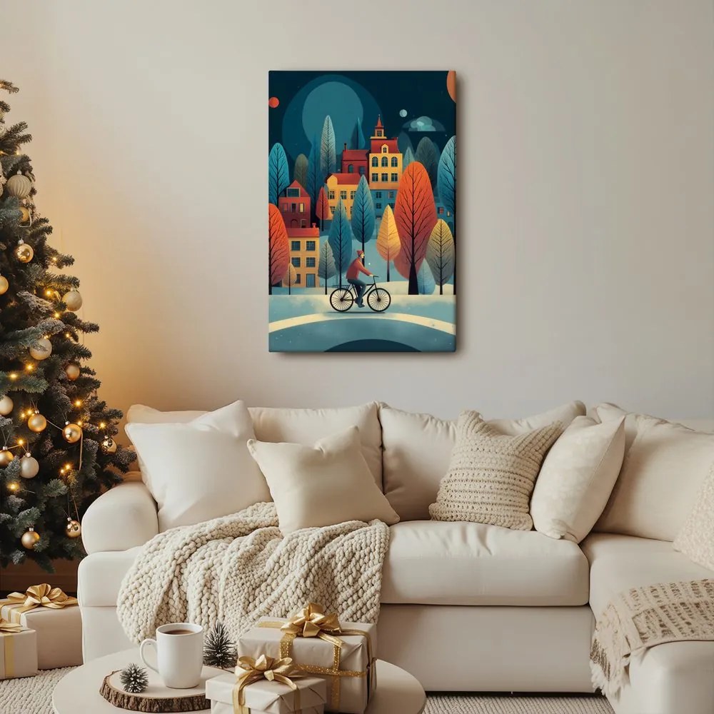 Картина на платно – Вълшебното зимно село