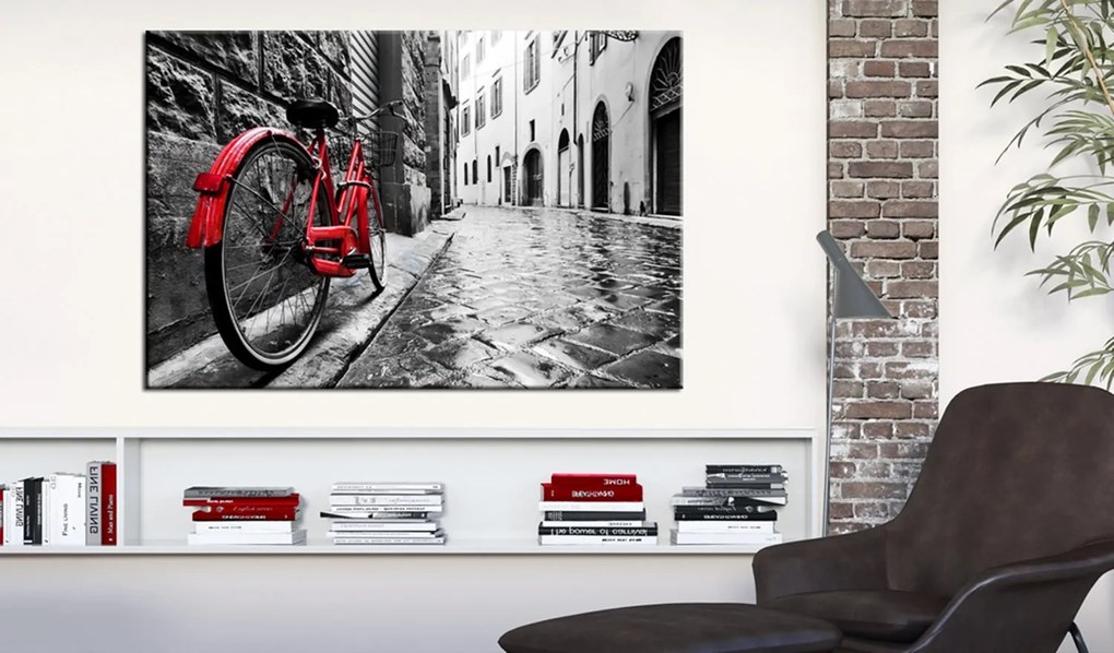 Печат върху платно - Vintage Red Bike 60x40