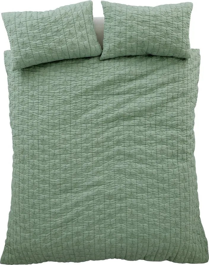 Зелено единично спално бельо 135x200 cm Tamba Leaf – Pineapple Elephant