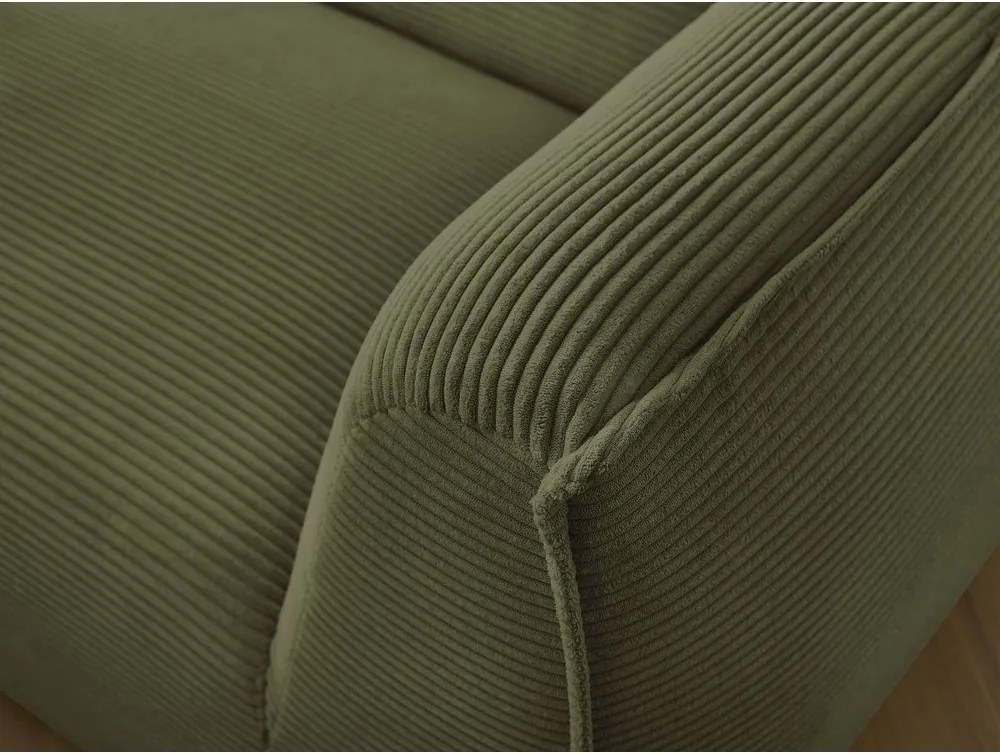 Зелен диван от рипсено кадифе 242 cm Giorgia – Bobochic Paris