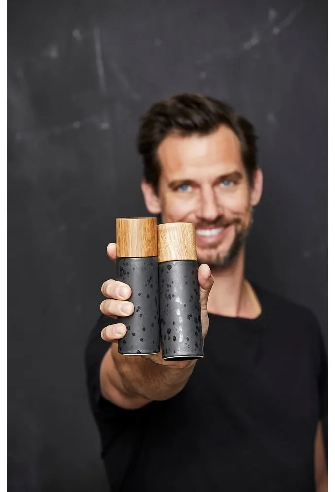 Черен керамичен комплект мелнички за сол и пипер 2 бр. Gastro Black – Bitz