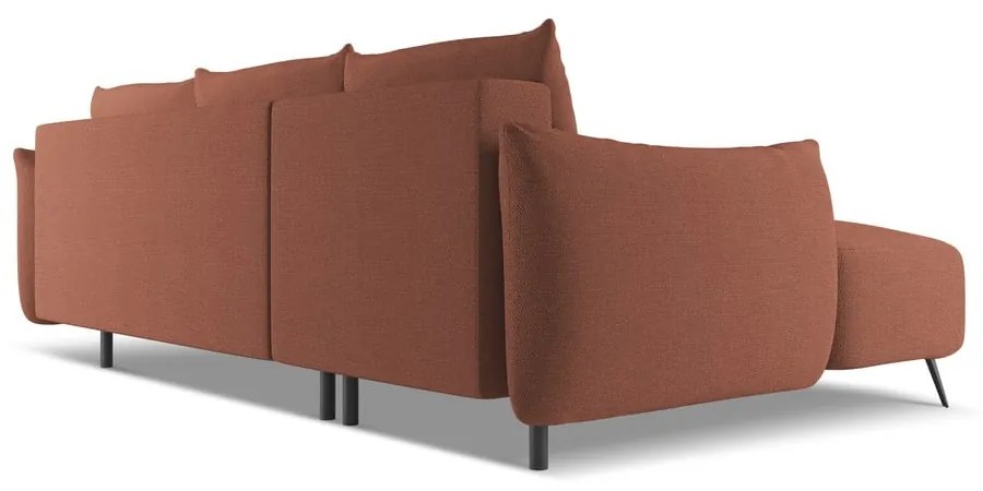 Розов ъглов диван (ляв ъгъл) Malie – Makamii