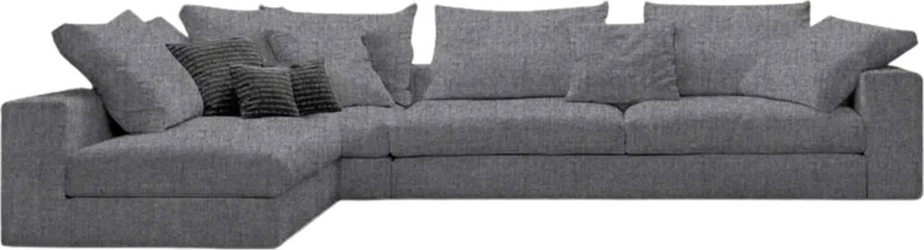 Ъгъл диван Гардероб лофт-Customizable-295φ 165β cm.-Gray