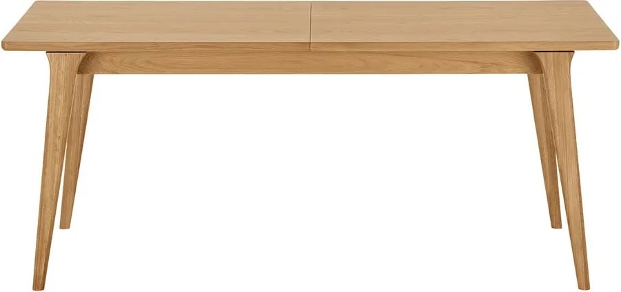 Сгъваема трапезна маса с допълнителна плоча от декор от дъб 90x180 cm Darwin – House Nordic