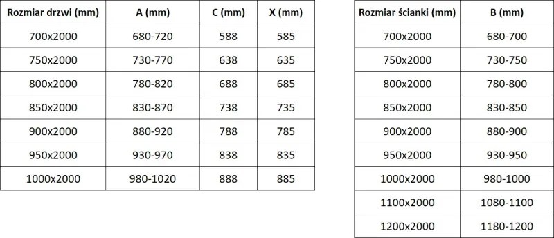 Mexen Exo-B люлееща се душ кабина 90 x 90 см, прозрачна, черна - 817-090-090-70-00