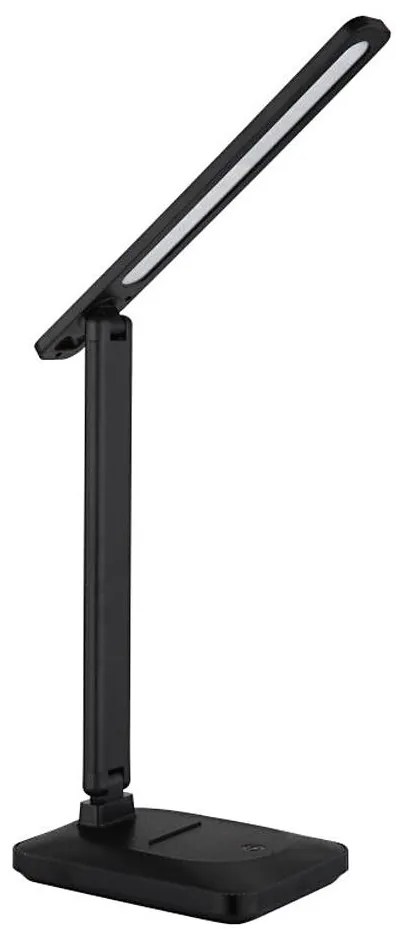 Globo 58481S - LED настолна лампа LORNA, 3W, 5V, 1800 mAh, черна