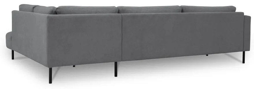 Тъмносив ъглов диван (десен ъгъл) Hero – Scandic