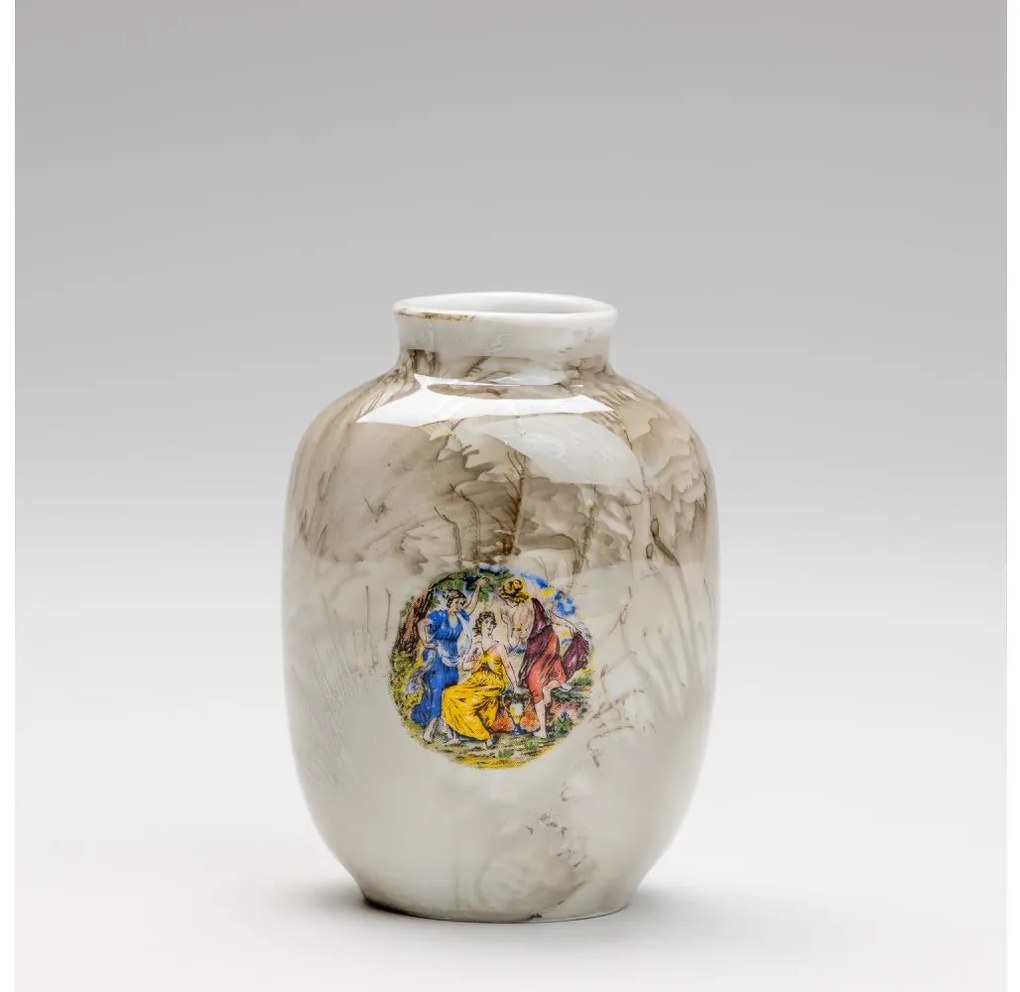 Порцеланов ваза 12,5x9 см кафяв грейс