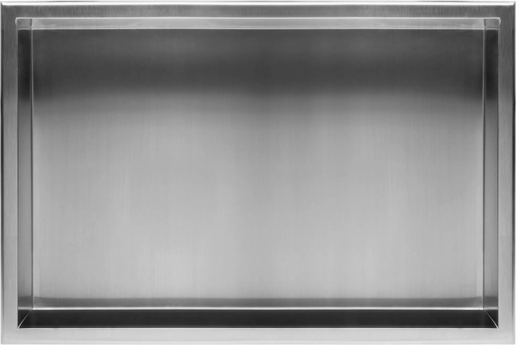 Вграден рафт за баня 30x60 steel brush