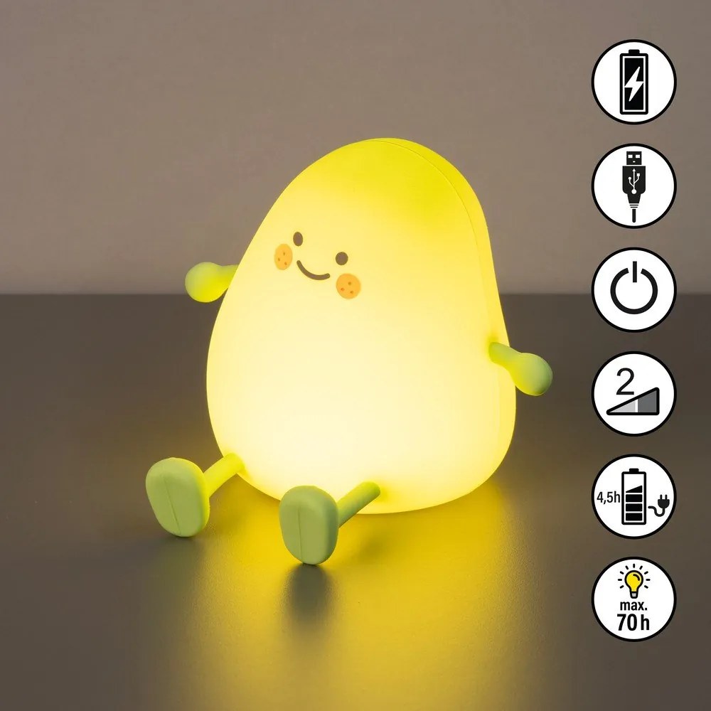 Зелена детска нощна лампа Lia – Fischer &amp; Honsel