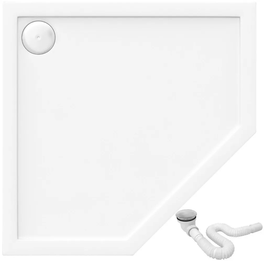 Корито за душ кабина- акрилно Rea Diamond White 80x80