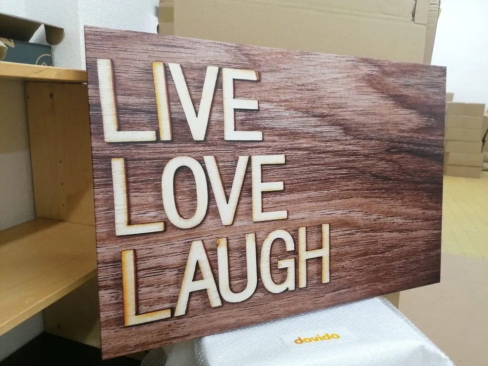Картина на платно – Със слова - Live Love Laugh