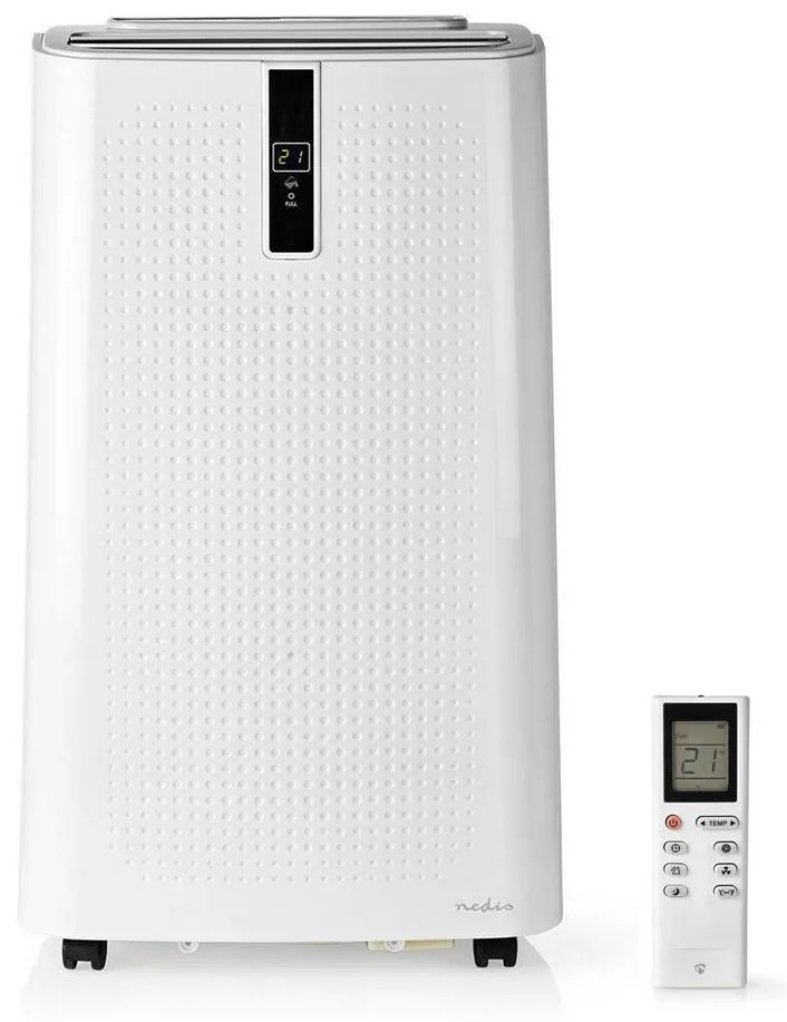 Nedis WIFIACMB1WT9 - Смарт мобилен климатик 3в1 1010W/230V 9000 BTU Wi-Fi + д.у.