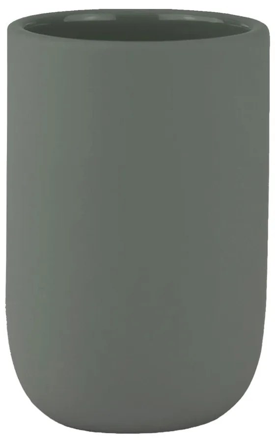 Зелена керамична чаша за четки за зъби Lotus – Mette Ditmer Denmark