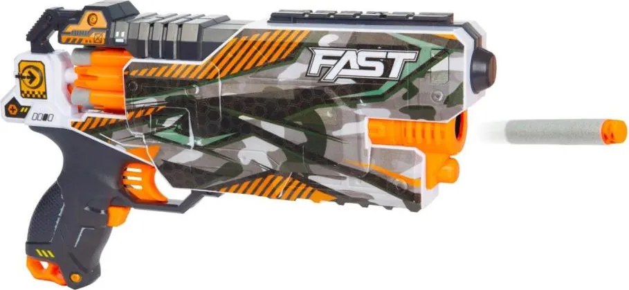 Детски пистолет с пянови патрони FOAM X, 6xAA, 24 бр.