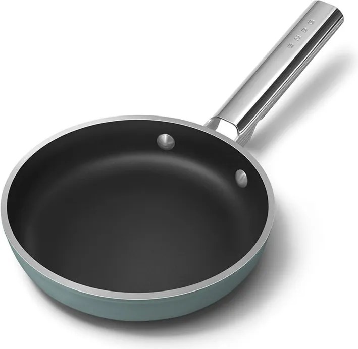 Тиган SMEG FPF2002EGM, 1.5 л, Ø20 см, Керамично незалепващо покритие, До 250°C, Без PFAS, Индукция, Изумрудено зелено