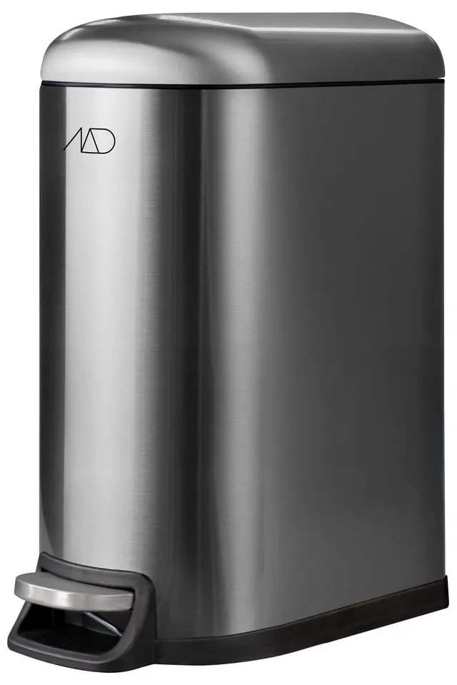 Кошче за боклук с педал от неръждаема стомана в сребрист цвят 10 l Wather – Mette Ditmer Denmark