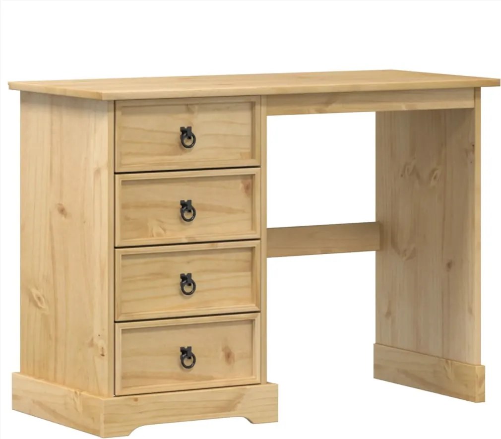 4005684 vidaXL Тоалетка Corona, 104x47x75 см, бор масив