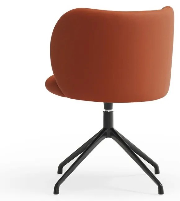 Оранжев тапициран трапезен стол Mogi – Teulat