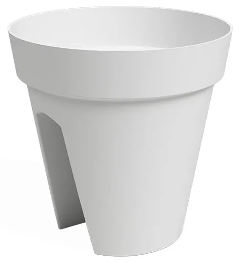 Сандък за цветя за парапети от рециклирана пластмаса ø 30 cm Capri – Artevasi