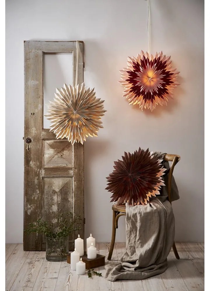 Розова коледна украса , ø 60 cm Ice - Star Trading