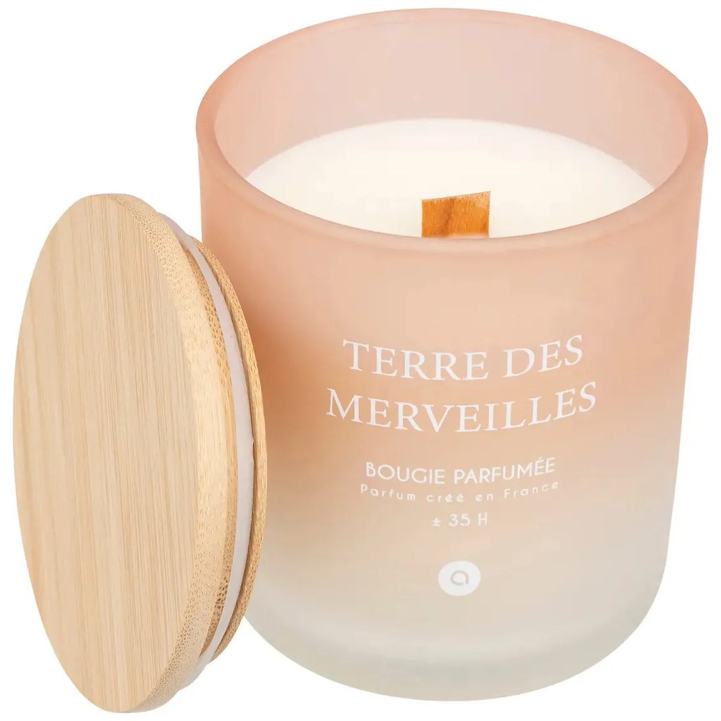 Ароматна свещ atmosphera Sana, Стъкло, 255 g - Terre de Lune