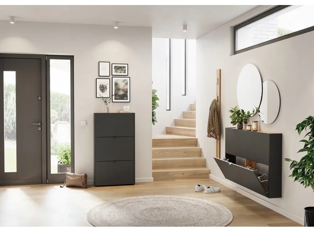 Антрацитен комплект за коридор 101x200x22 cm Ameca – Germania